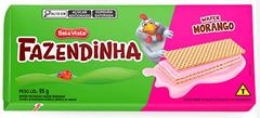 BISCOITO WAFER FAZENDINHA MORANGO 10X95GR