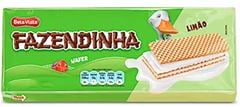 BISCOITO WAFER FAZENDINHA LIMÃO 10X95GR