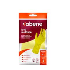 LUVAS DE LATEX MULTIUSO VABENE M 1X12UN
