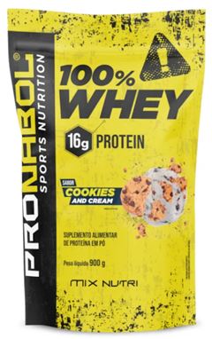100% WHEY COOKIES AND CREAM 900G POUCH - PRONABOL