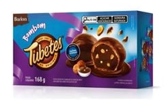 BOMBOM BARION TUBETES AVELÃ COBERTURA CHOCOLATE