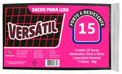 SACO LIXO  VERSATIL 15LT 25X20X15LT