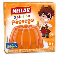 GELATINA NEILAR PESSEGO (10/26) 12X20GR