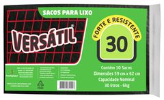 SACO LIXO  VERSATIL 30LT 25X10X30LT