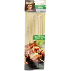 ESP. CHURRASCO GINA BAMBU 25CM 10X50UN